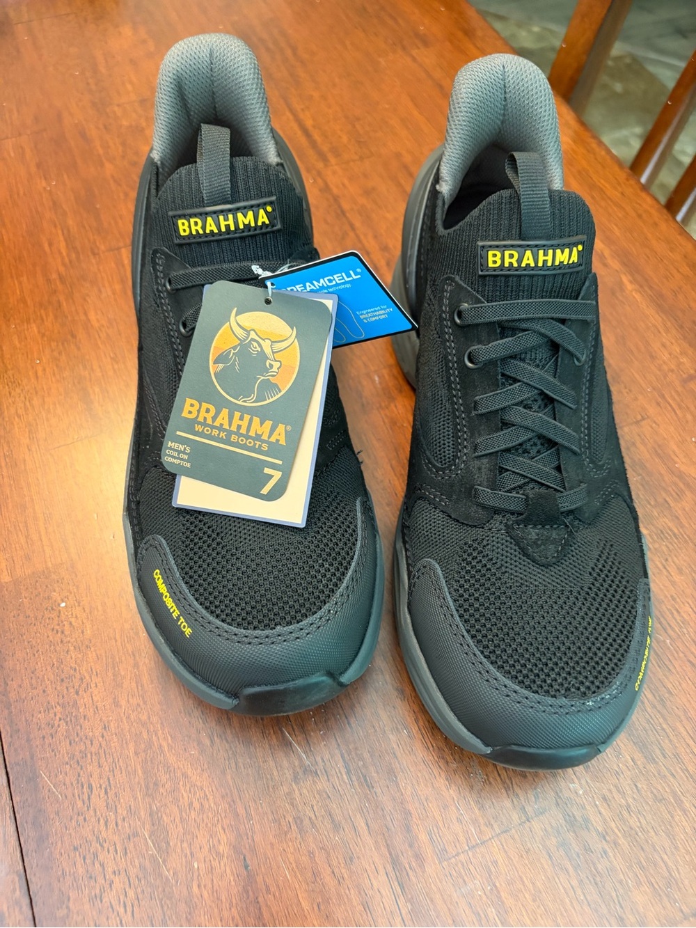 Brahma Black and Gray Work Sneakers - Men’s Safety Trainers